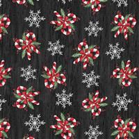 Making Spirits Bright- Candy Canes- Black